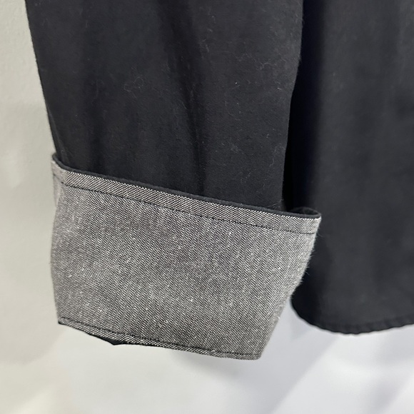 Classic Black Button-Up Shirt size 3XL - Picture 5 of 9